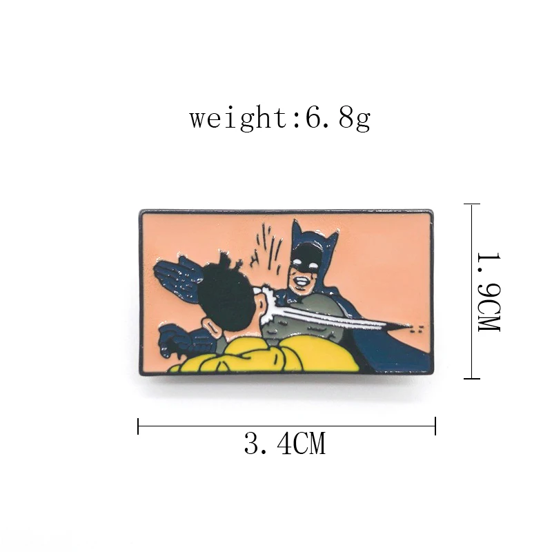 Забавная эмалированная брошь в стиле панк с геометрическим рисунком из фильма
