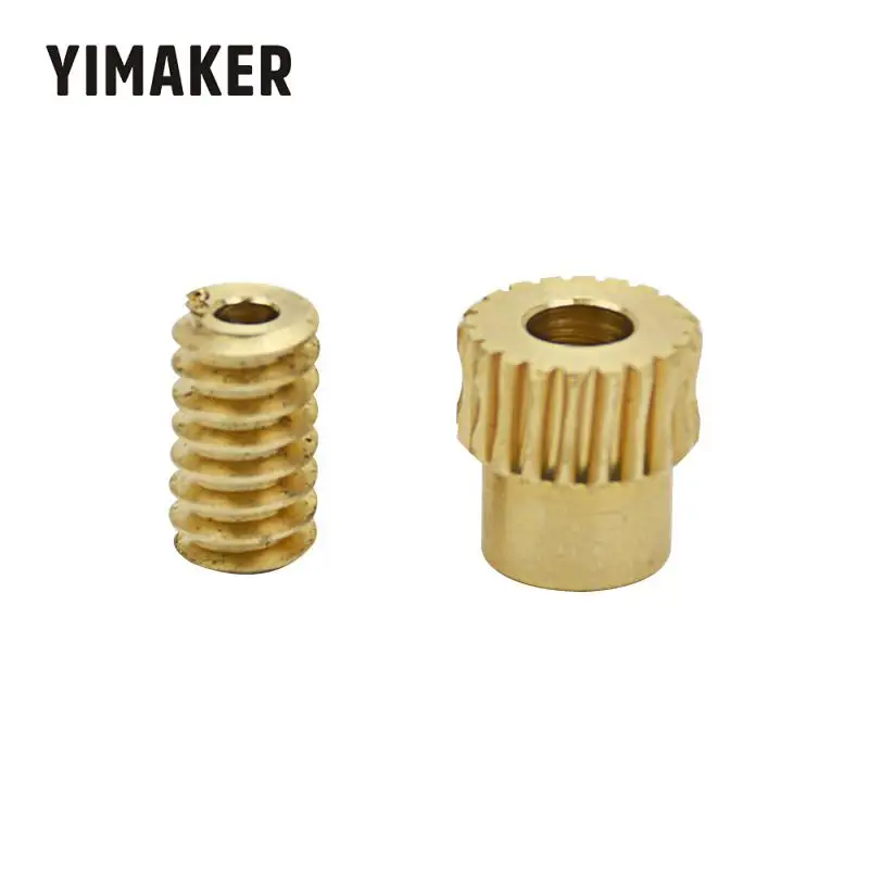 YIMAKER 1 пара 0 5 модульный мотор на выходе медное Червячное колесо шестерня 1:20 для