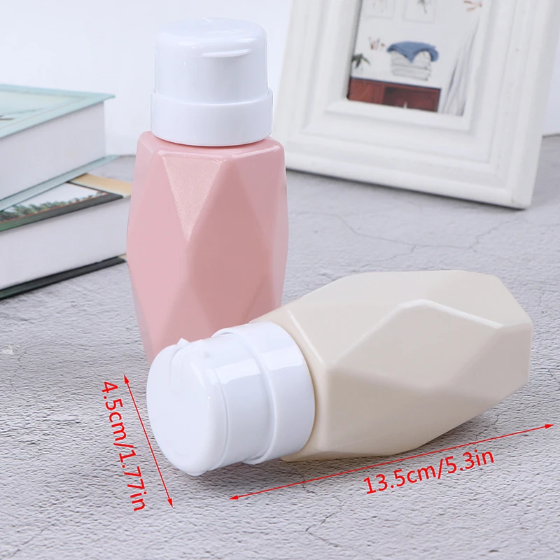 200 мл дозатор для насоса с ромбом дизайна ногтей пустая бутылка средство снятия