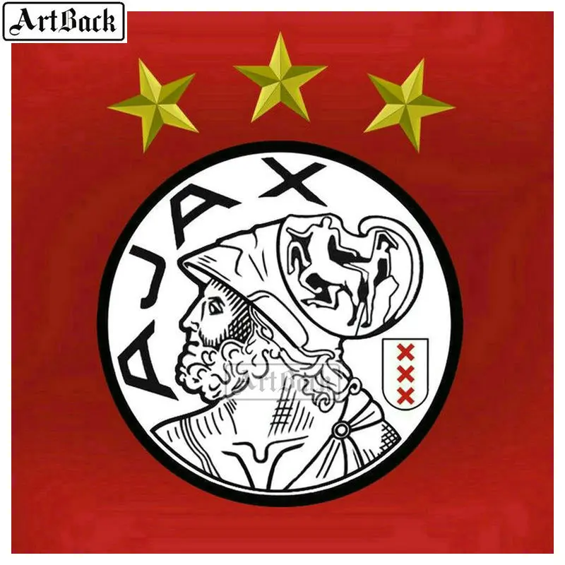 Алмазная картина ajax футбольный значок сборная Нидерландов полная квадратная Алмазная мозаика 5d наклейка Рождественский подарок для детей - Цвет: C