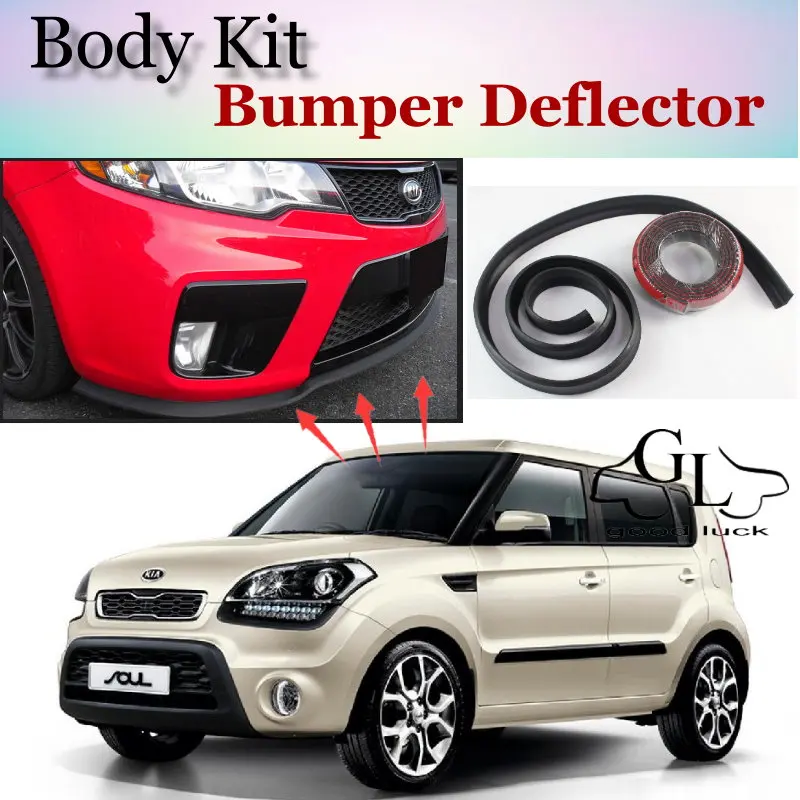 

Дефлектор губ на бампер для KIA Soul, передний спойлер, юбка для тюнинга автомобилей TopGear, аксессуары для кузова