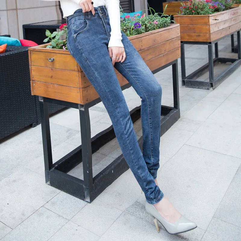 Women Skinny Jeans Pencil Pants Extended Length for 170cm 180cm Tall Girl Cotton Pantalones Ajustados Denim Korean Fashion Capri | Женская