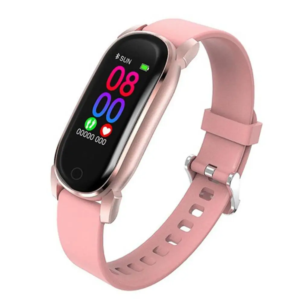 

Girls Lady Smart Watch Bracelet Activity Fitness Tracker Heart Rate Watch Wristwatch Call Messages Reminder for iPhone Android