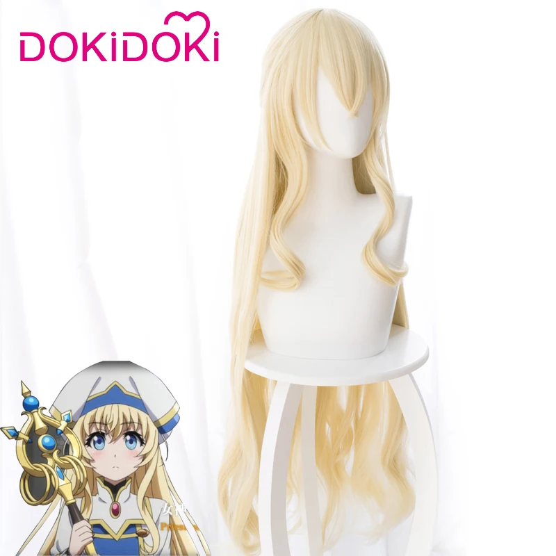 DokiDoki Аниме косплей парик Goblin Slayer Priestess для женщин Длинные Пышные синтетические