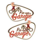 Набор наклеек Li + re Pin up Garage Old School Bobber Cafe Racer Retro #8