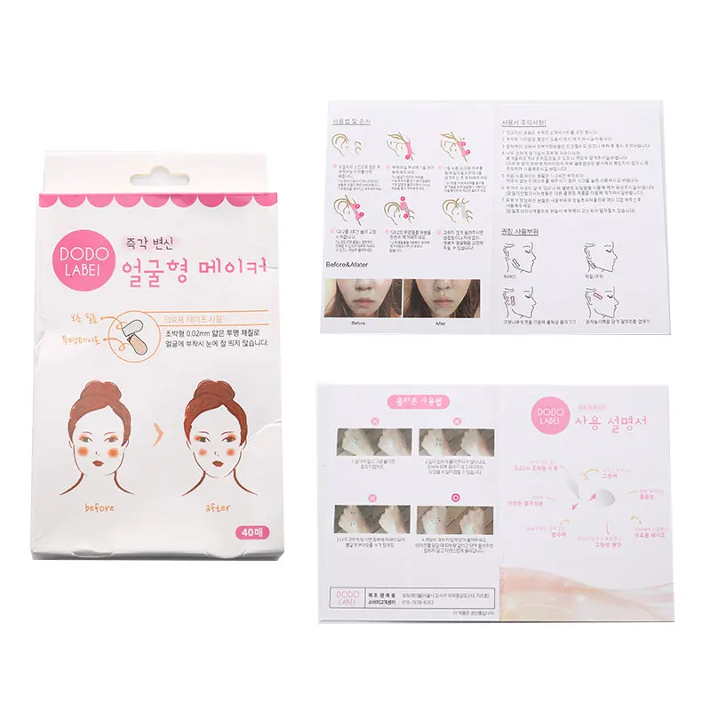 

1 коробка, невидимые тонкие наклейки на лицо для линий лица, морщин, обвисшей кожи, V-образные Пластыри для подтяжки подбородка, клейкая лента...