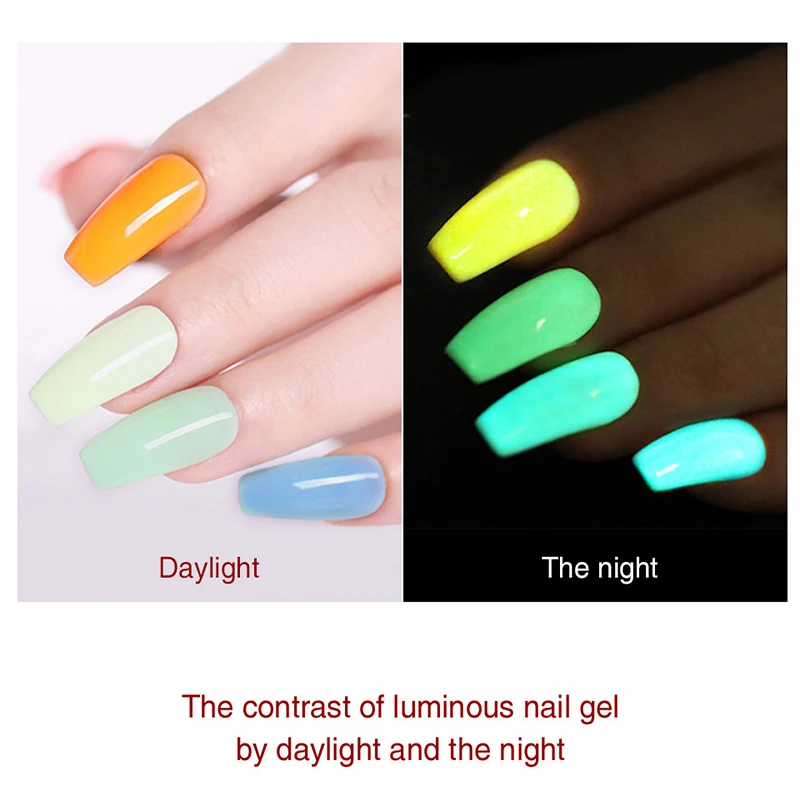 Светящийся Гибридный Гель лак для ногтей 6 мл долговечный Светодиодный УФ