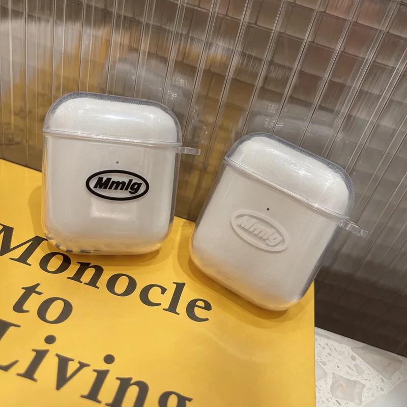 

Модный мягкий прозрачный силиконовый чехол для наушников Apple Airpod 2/1, чехол для Airpod Pro 3, чехол для наушников Airpods, чехол, чехлы