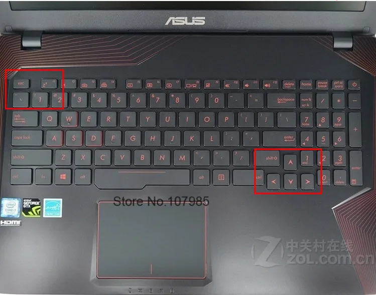 Защитный чехол для клавиатуры ноутбука Asus Rog Strix FZ53VD ZX53VE ZX73VD GL753VM GL553 FX73VD GL753VD ZX553VD