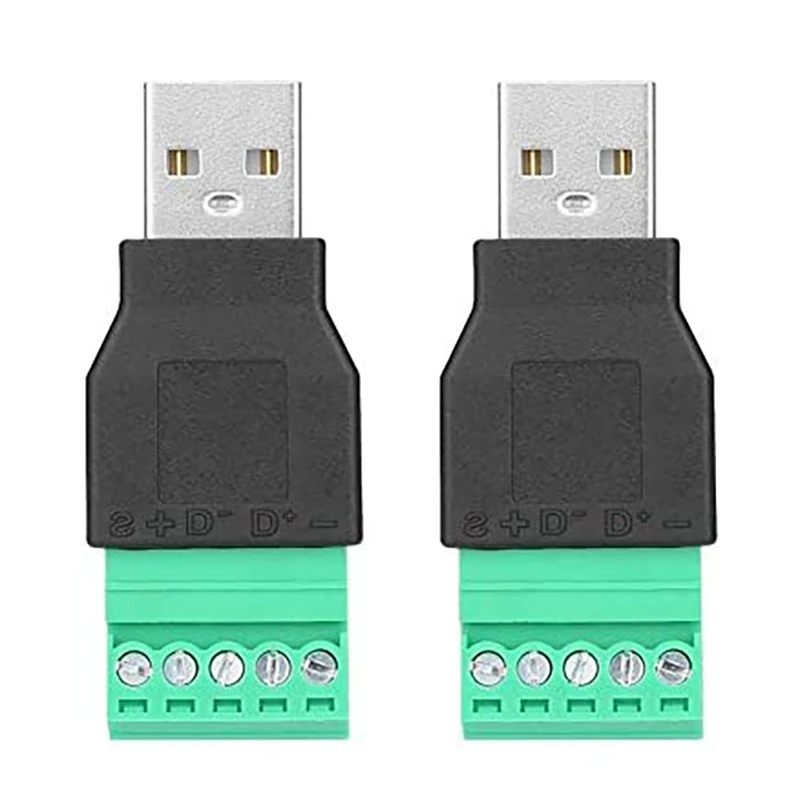 2 штекера USB к 5-контактному адаптеру разъем сигнальный штекер модуль питания