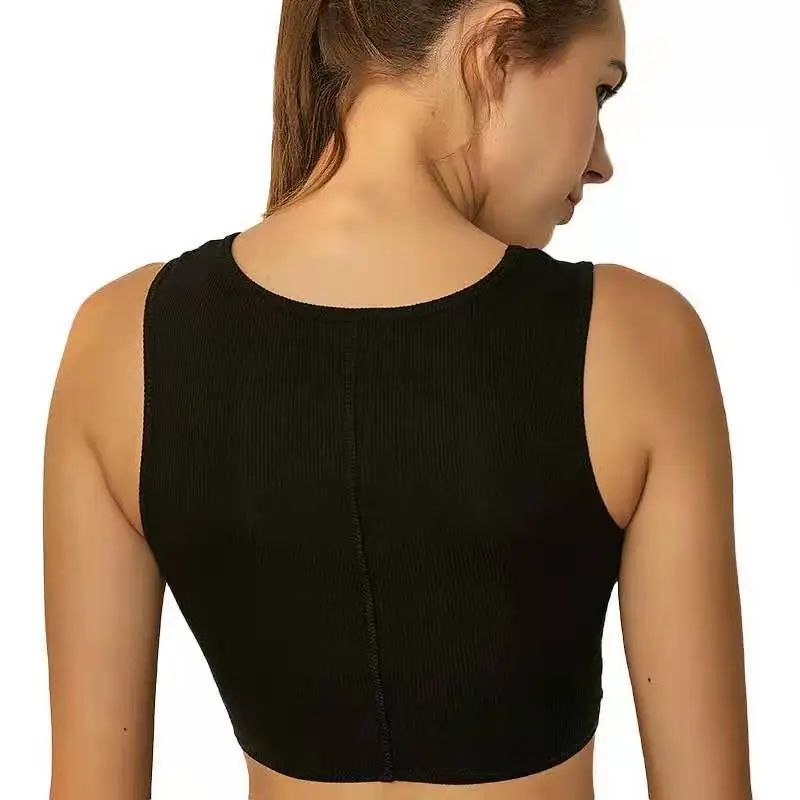 Женский спортивный бюстгальтер для фитнеса топ йоги бега тренажерного зала узел