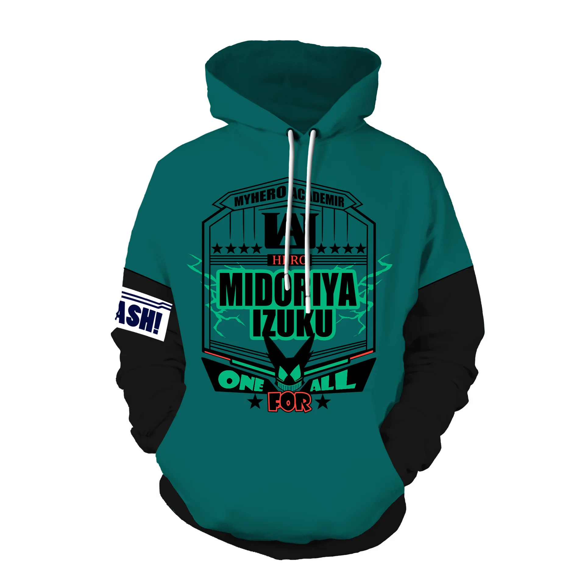 Толстовка с капюшоном My Hero Academy толстовки Midoriya Izuku Bakugou Katsuki All Might 3D худи пуловеры