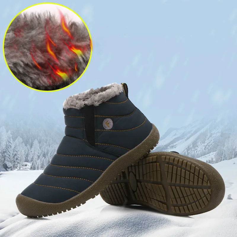AODLEE/модные зимние мужские ботинки водонепроницаемые для мужчин ботильоны теплая