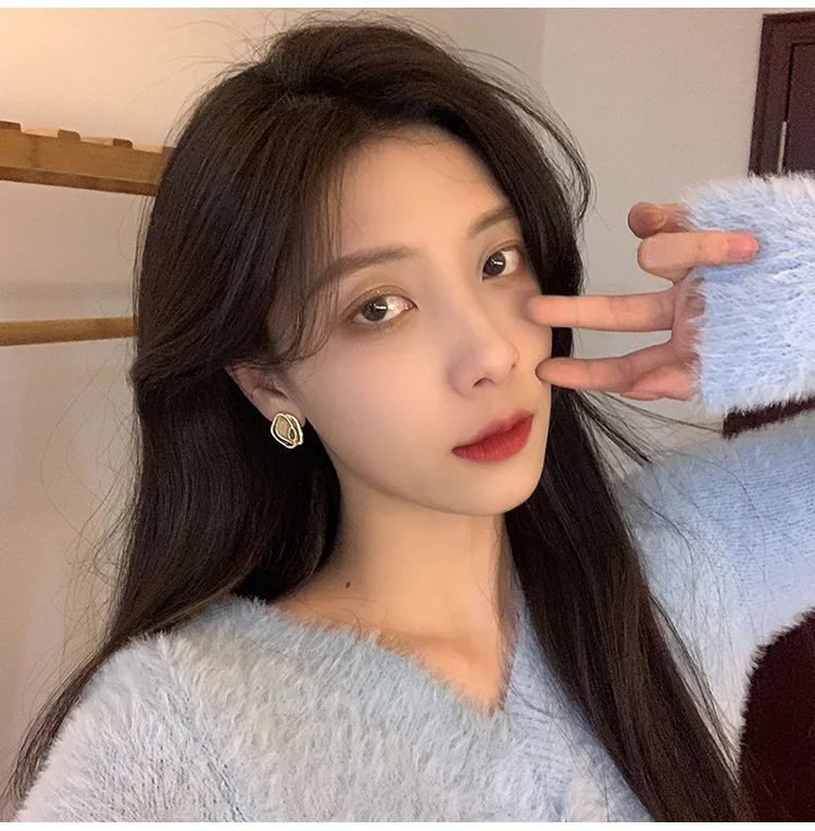 

Vintage Gold Jewelry Earrings for Women Stud Clip on Earrings 2021 Trend Jewelry Women Earring Gift Fake Piercing Summer