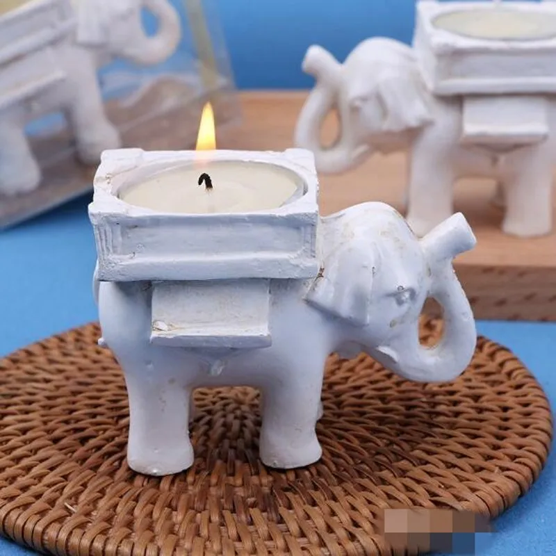 

Wedding Favors "Lucky Elephant" Tea Light Candle Holder Wedding Decoration Table Centerpieces Home Decor Christmas Decorations