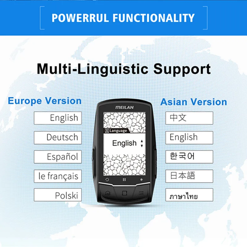 Meilan M1 аксессуары для велосипедов беспроводной GPS велосипедный компьютер с C5