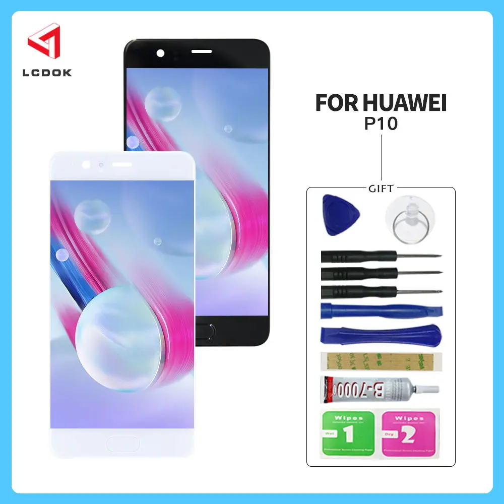 100% протестированный ЖК дисплей для huawei P10 VTR L09 L10 L29 кодирующий преобразователь