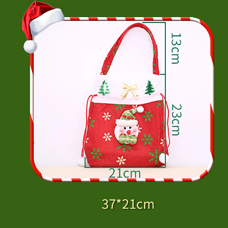 Рождественские на шнурке упаковка подарочный пакет яблоко мультфильм конфеты