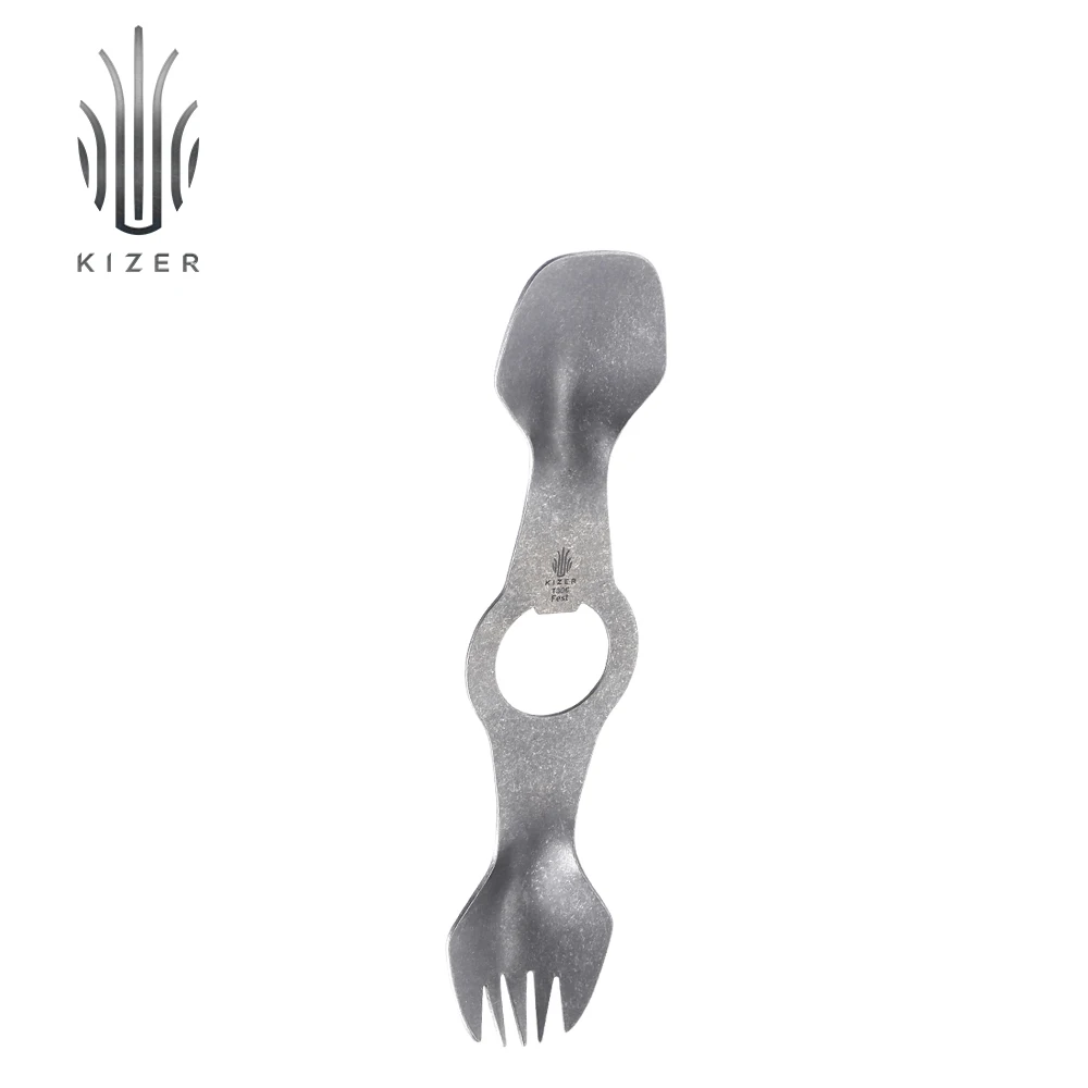 

Kizer 100% Pure Titanium Spork T306 Outdoor Camping Fork Titanium Spoon Hiking Picnic Survival Outdoor Tableware Fork Utensil