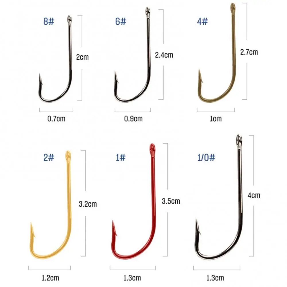 

150Pcs/Set Straight Handle Lure Fishhooks Crank Hooks Fishing Gear Tools Kit fishing accessories