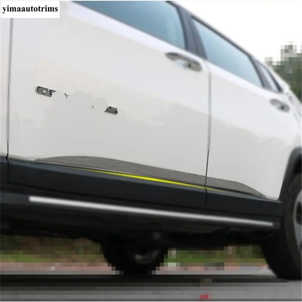 Внешние молдинги для задних и дверей Jeep Compass 2017 - 2021 из нержавеющей стали |