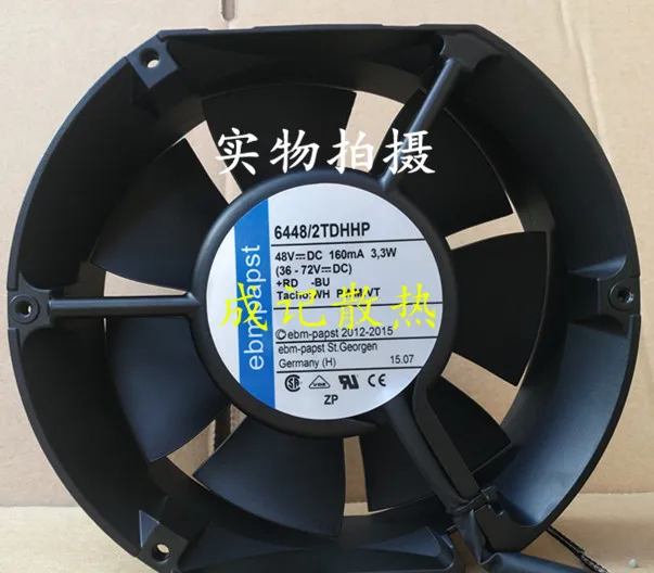 

ebmpapst 6448/2TDHHP 6448 2TDHHP DC 48V 3.3W 160MA Server Round Fan