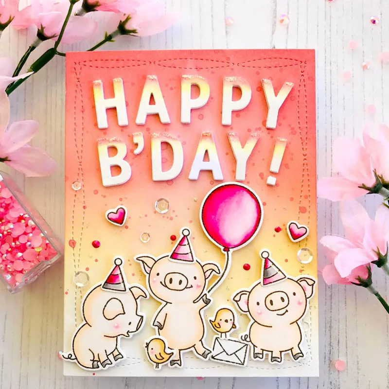 Link 2 Clearance Stamps Cute Small Pigs Rabbits Monkey Sloth Sheeps Clear for DIY Scrapbooking Cards | Дом и сад