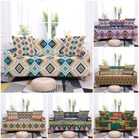 vintage geometric stripe sofa cover anti dust slipcovers for living room sectional corner couch cover sofa furniture protector