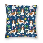 Наволочка для подушки с собакой кавалером Кинг Карлес спаниель пляжный день тропический отдых Солнечный свет наволочка для гостиной