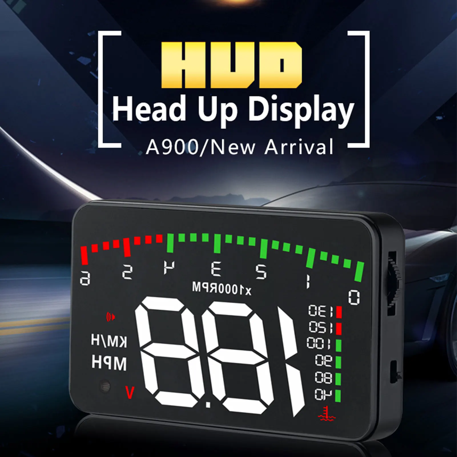 Автомобильный проекционный дисплей OBD2 + GPS двойная система умный датчик HD монитор