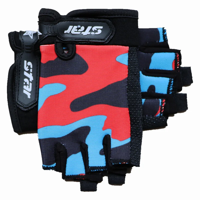 

Children Cycling Gloves 6-9Y Kids Outdoor Sports Bicycle Half Finger Gloves Soft Protective Cycling Climbing Fitness Kids Gloves