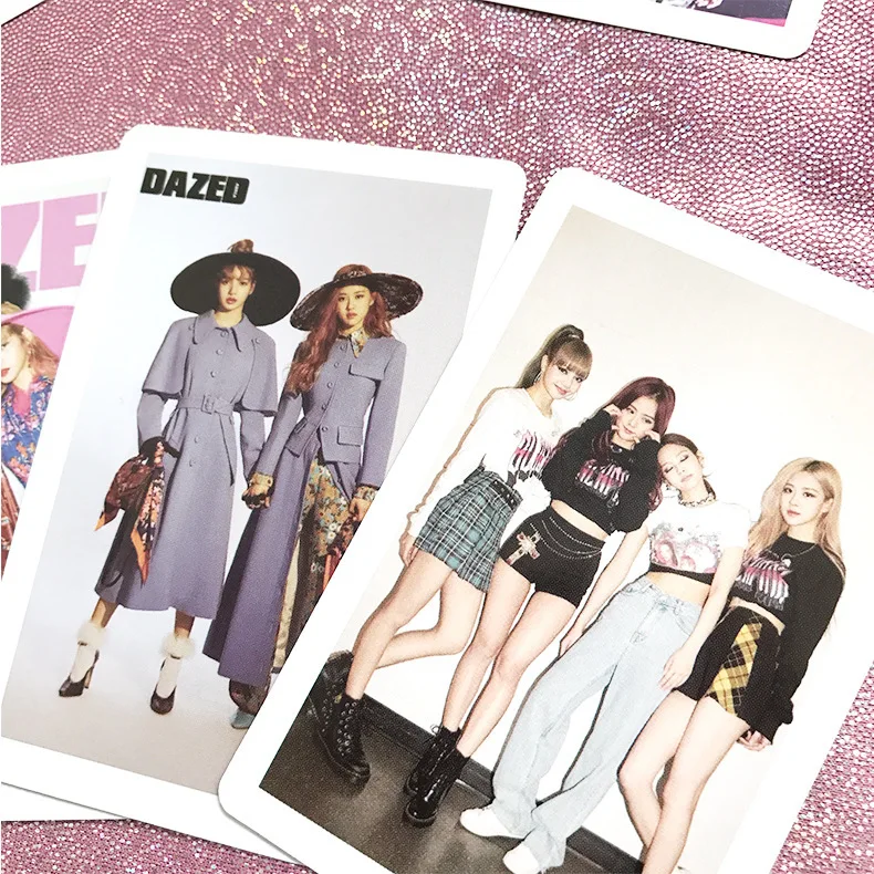 54 шт./компл. KPOP Blackpink LOMO Card Bangtan мальчики фотографии фото открытка фотографии канцелярские товары украшения принадлежности веер подарки
