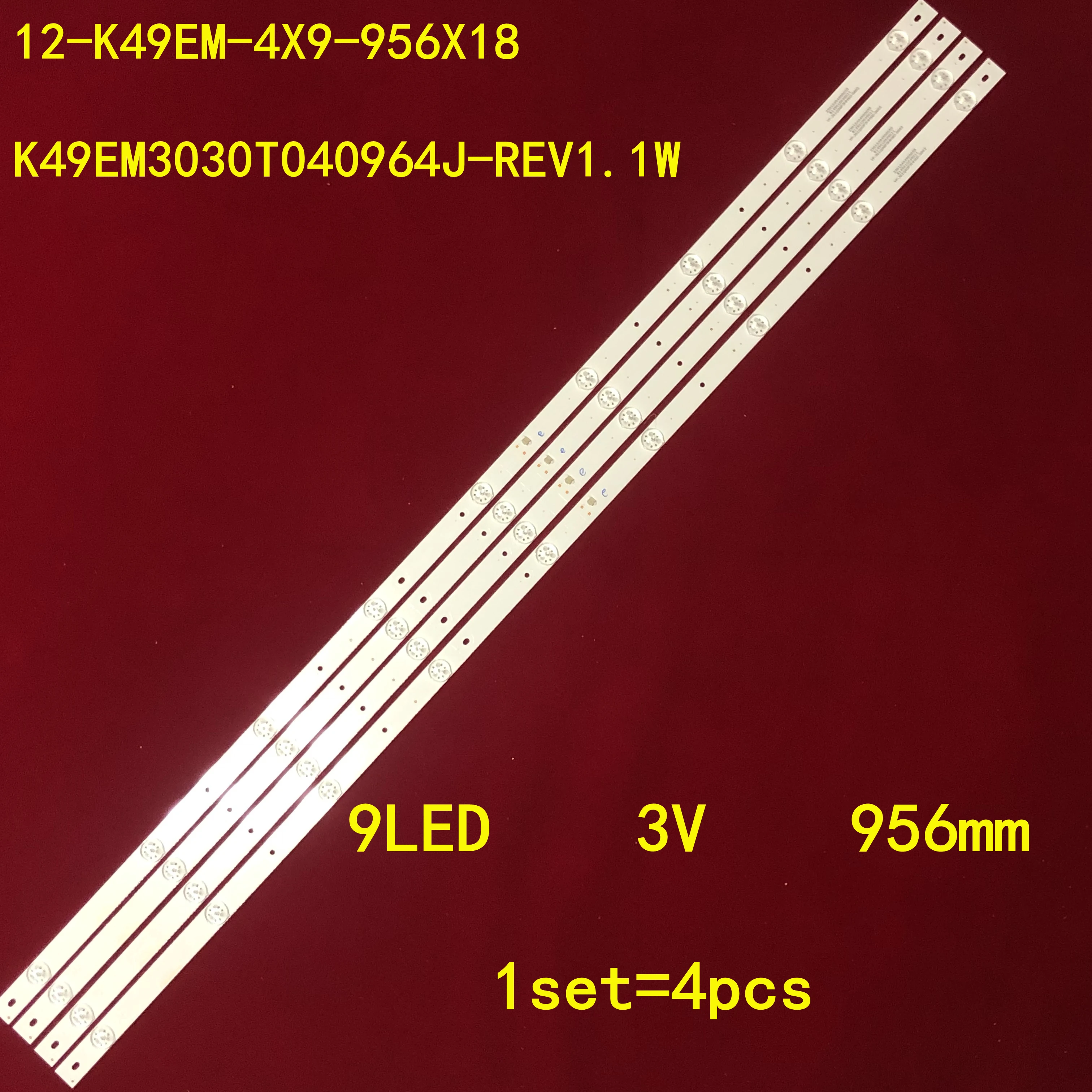 

Светодиодная лента для подсветки Hai er 49 "TV 49U2500 K49EM3030T040964J-REV1.1W C32F3303B 49BS3700 12-K49EM-4X9-956X18 J49U916 PLDE