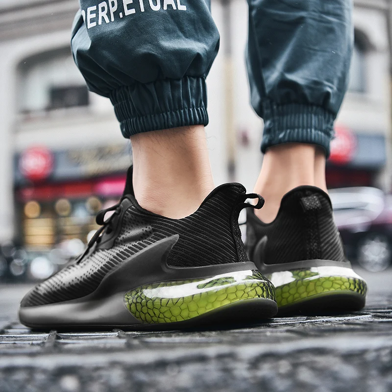 

Мужские кроссовки с воздушной подушкой, сетчатая прогулочная обувь, дышащая спортивная обувь, рандомные кроссовки для бега