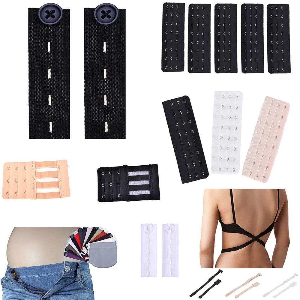 

Удлинитель для бюстгальтера для беременных, эластичный регулируемый пояс для беременных, штаны на пуговицах, 1 шт.