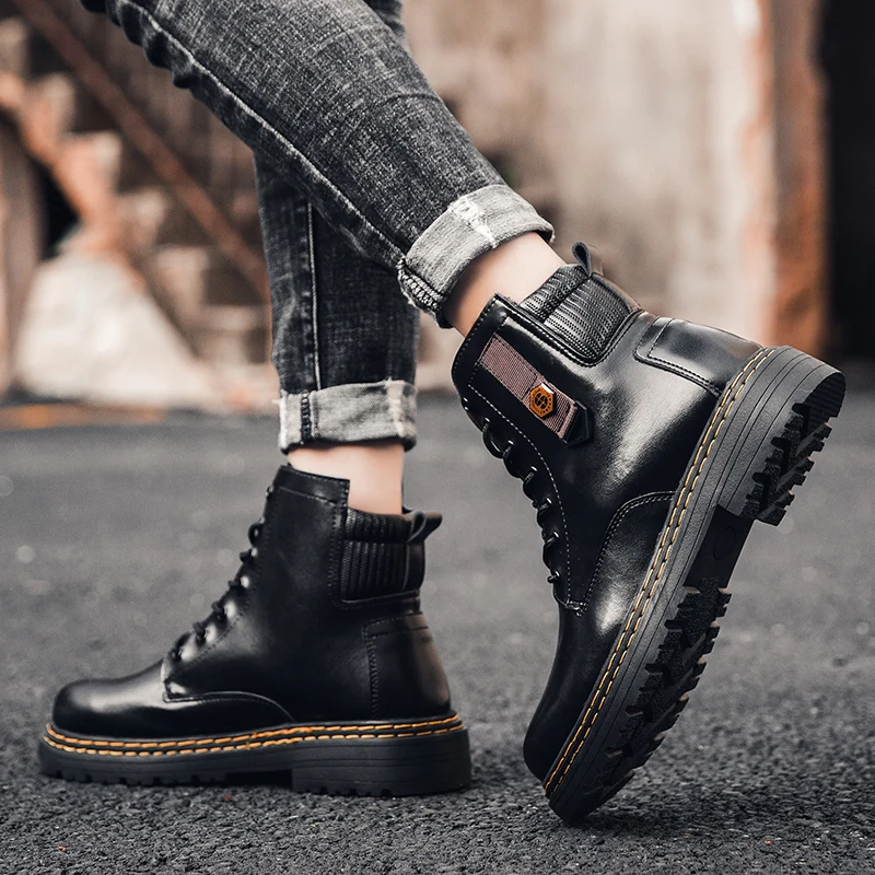 

Мужские зимние кроссовки, мужская обувь, роскошные брендовые высококачественные рабочие мужские ботинки, военные мужские треккинговые бот...