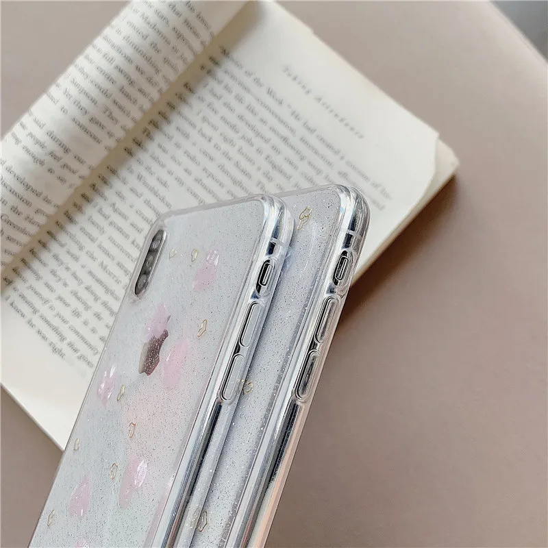 Lovebay эпоксидные Блестки для телефона чехол iPhone 6 6s 7 8 8Plus X XR XS Max прозрачная