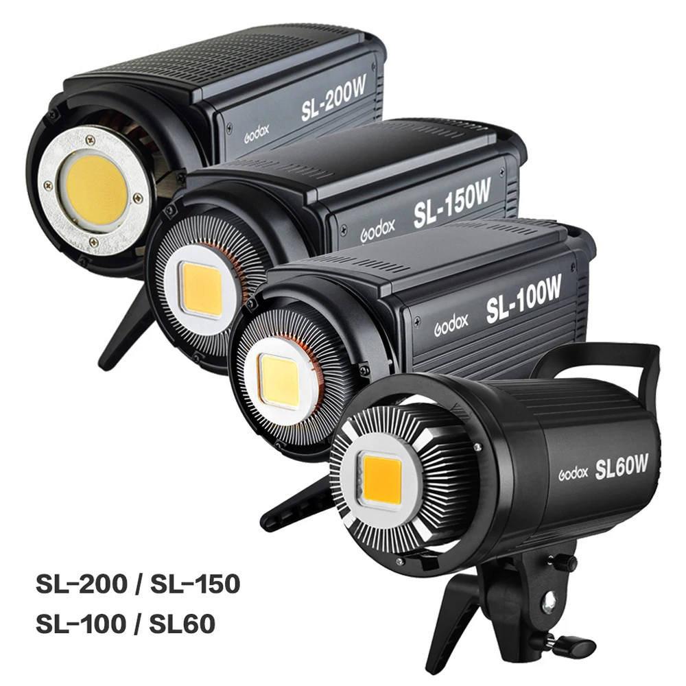 Godox SL 60W 100W 150W 200W светодиодный для непрерывного освещения и видеосъемки
