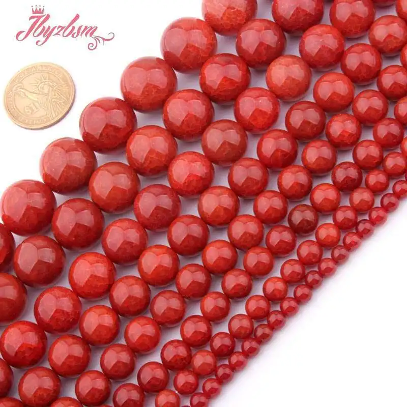 8 10 12 14 16 мм Гладкие Круглые бусины мяч трещины бусы из камня агата набор сделай