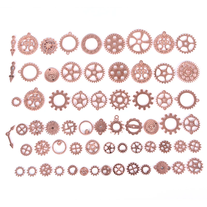 100 грамм (Approx70Pcs) смешанные металлические шестерни подвески колеса античная