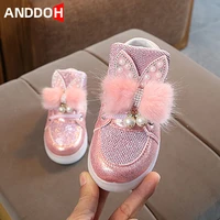 size 21 30 toddler baby backlight hook loop led light shoes luminous sneakers for girls glowing casual shoes children sneakers