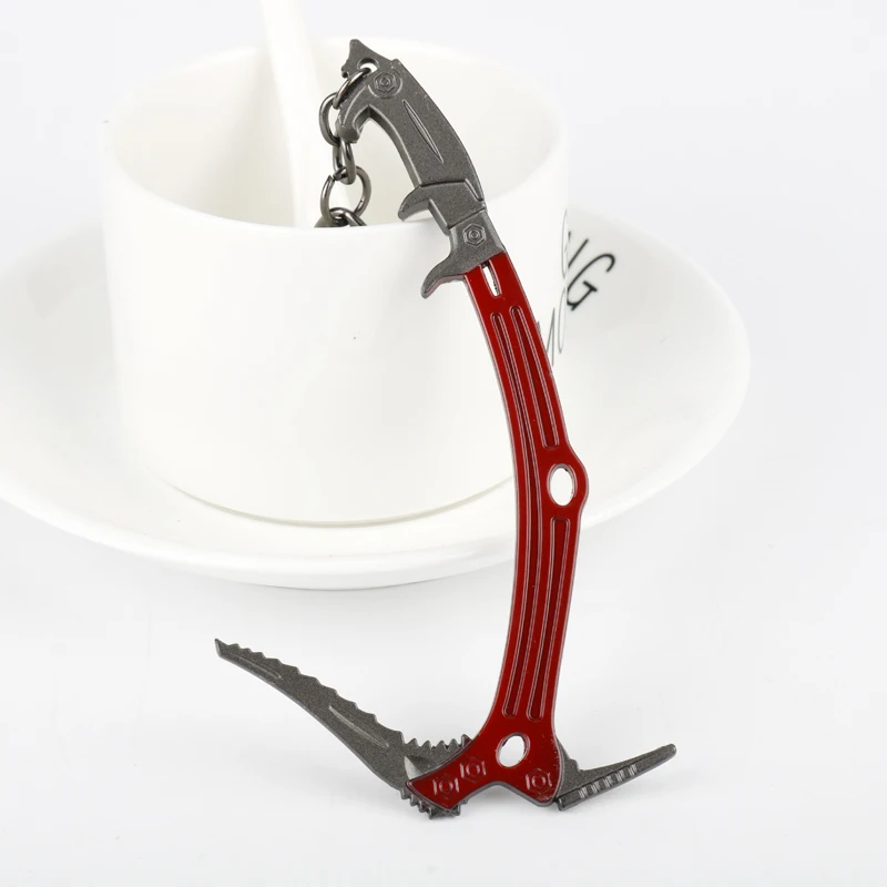 

Tomb Raider Keychain Keyring Lara Croft Climbing Axe Metal Pendant chaveiro Key Ring Bag Charm Key Holder Game Jewelry