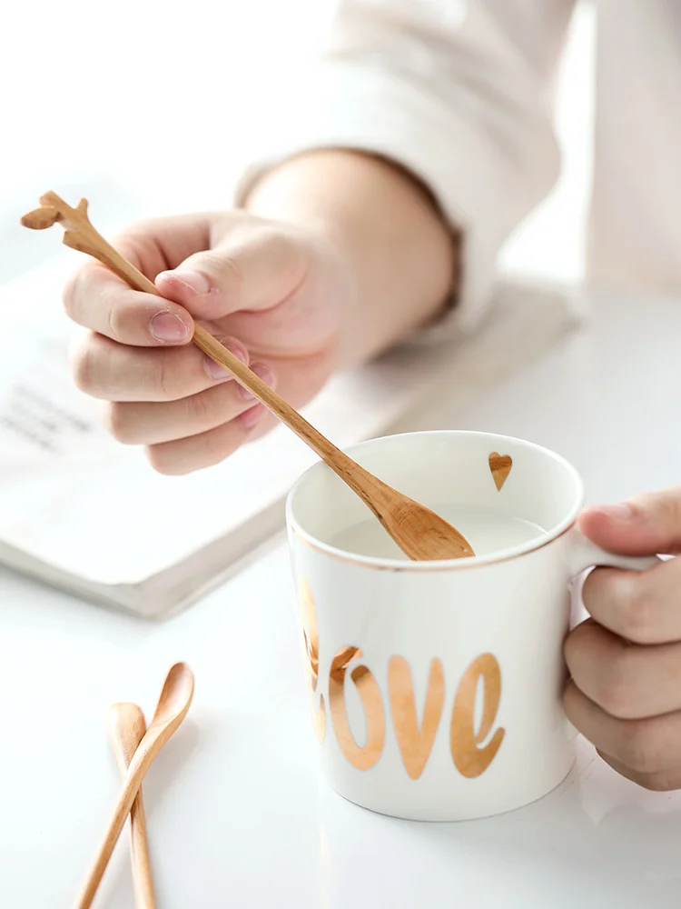 Новинка деревянный молока Мёд специальная ложка для смешивания ложки с длинной