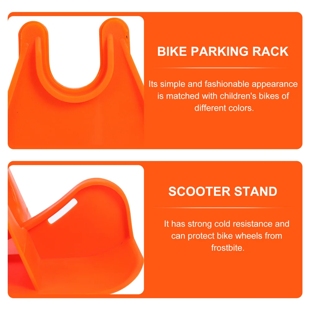 

1 Set of Children Bikes Stand Snowboard Shaped Bikes Parking Rack
