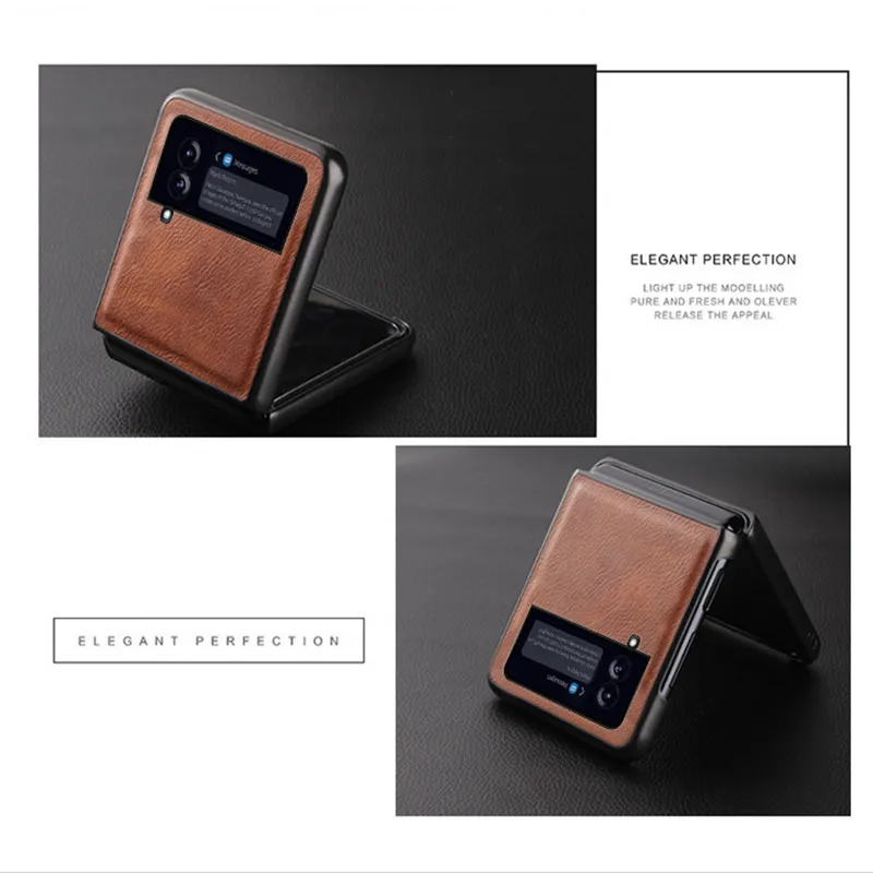 Роскошный чехол из натуральной кожи в стиле ретро для телефона Samsung Galaxy Z Flip 3 Fold3 5G