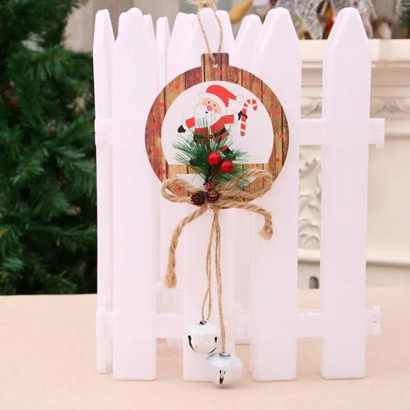 Рождественское украшение для дверей рождественские деревянные украшения