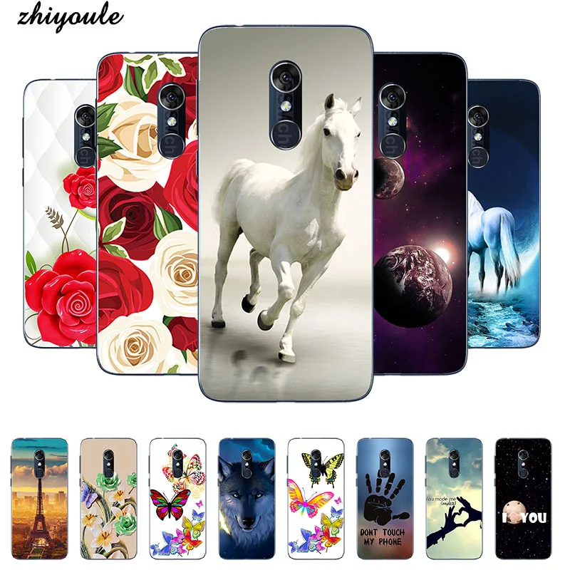 Мягкий силиконовый чехол для телефона Alcatel 3 5052D 5052y с красочным принтом