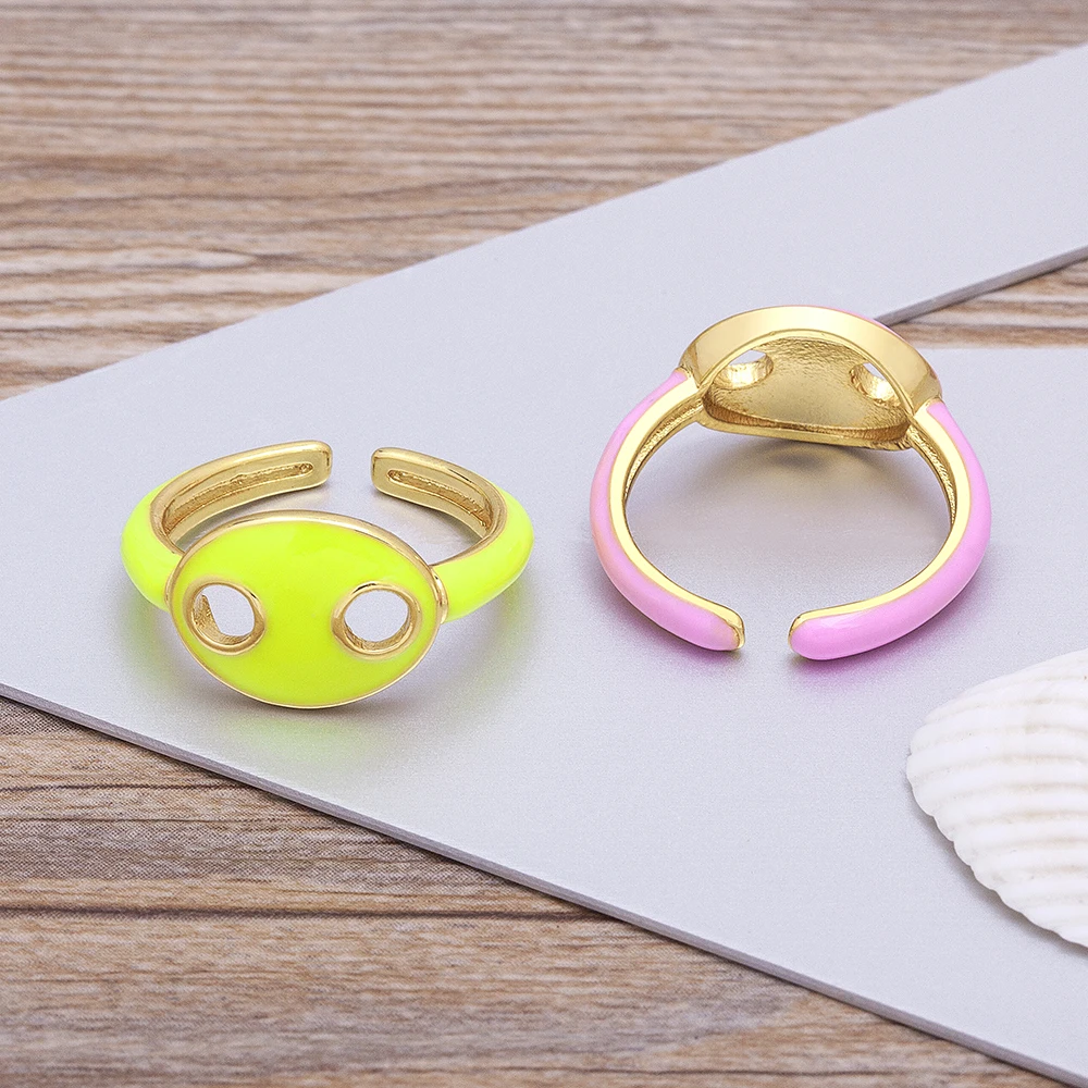 Женское Открытое кольцо в виде свиньи |