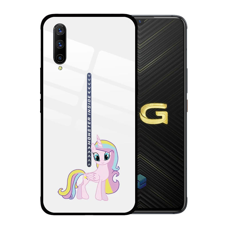 Роскошный чехол для телефона из закаленного стекла с изображением лошади