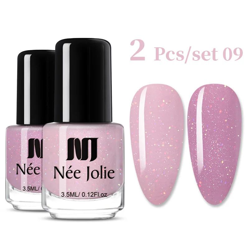 2 шт. набор розовых лаков для ногтей|Лак ногтей| |